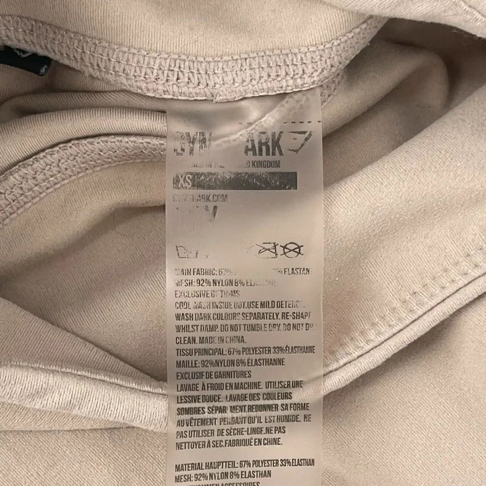 Gymshark Leggings High Rise Size XS Moisture Management Blush Pink Active Wear - Picture 9 of 9